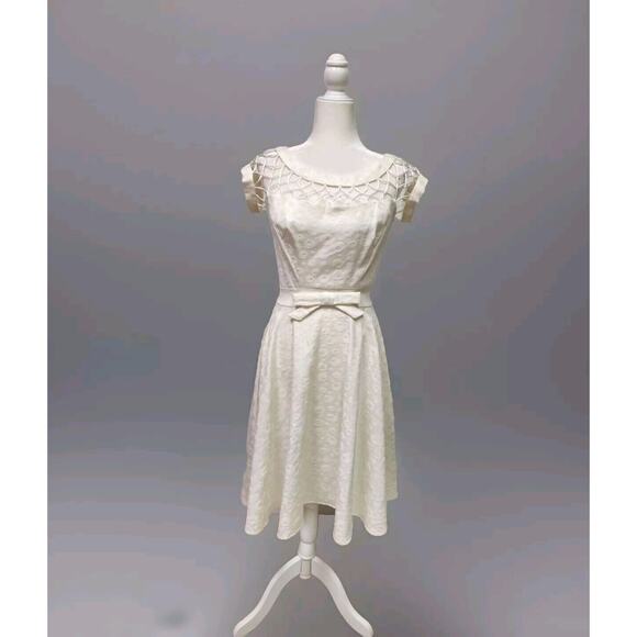 Tatyana Alika Pin-up Rockabilly Wedding White Circle Dress Size S - Picture 2 of 14